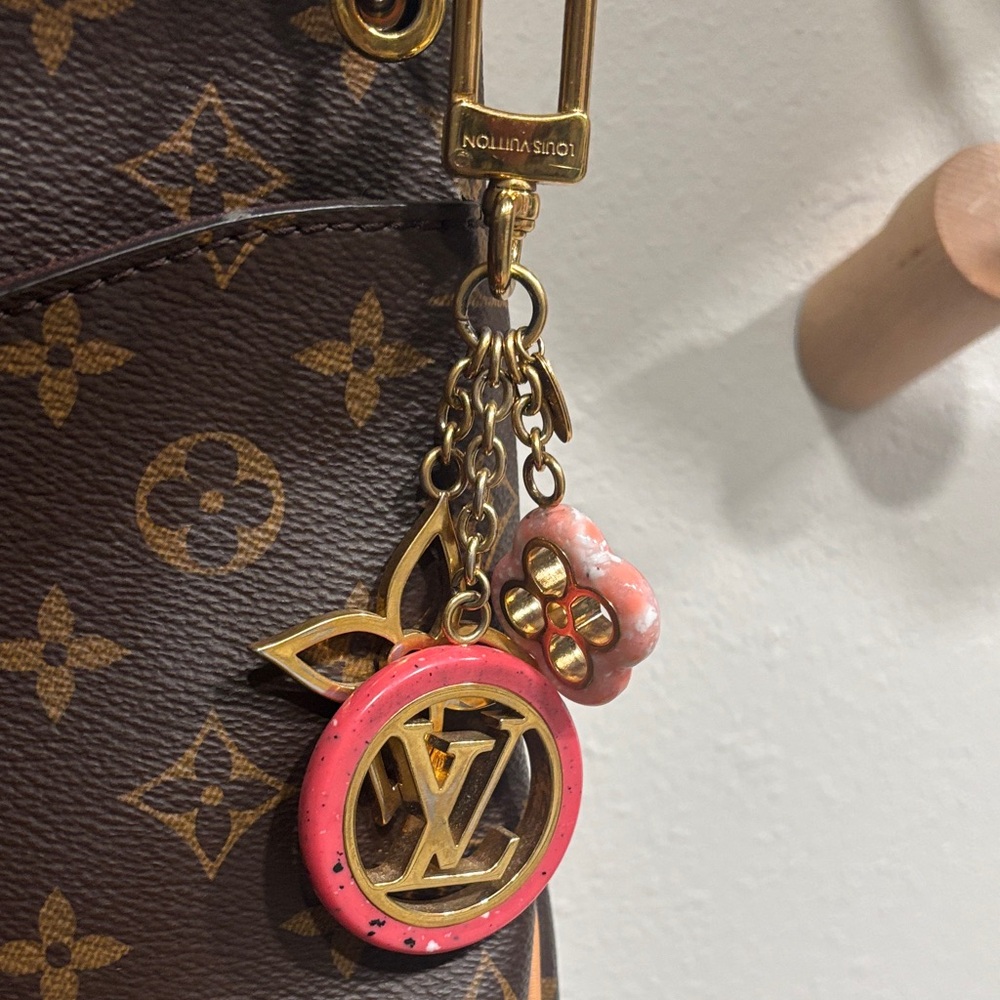 Louis Vuitton pink bag charms